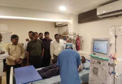 Formal Dialysis at our new Center in Quthbullapur