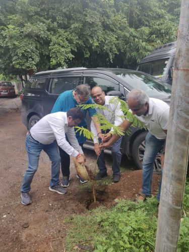 Tree plantations today at Shanti Niketan Colony, Mahendra Hills